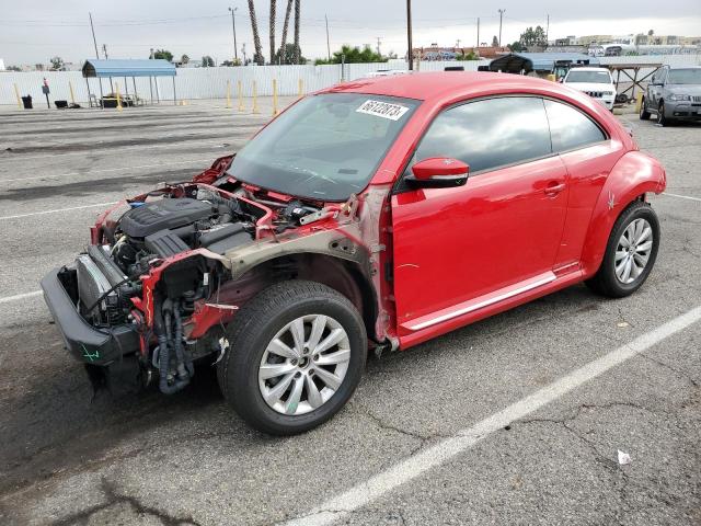 3VWFD7AT3KM712077 - 2019 VOLKSWAGEN BEETLE S RED photo 1