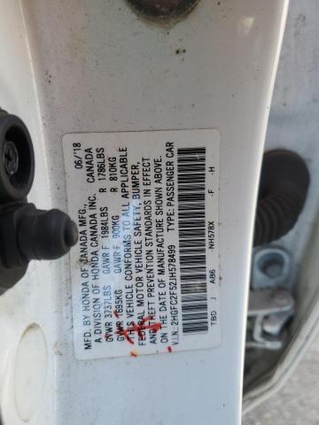 2HGFC2F52JH578499 - 2018 HONDA CIVIC LX 白色 照片 23