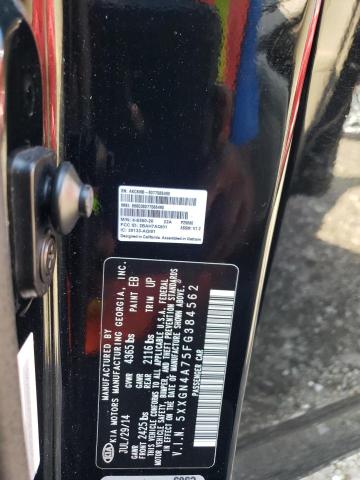 5XXGN4A75FG384562 - 2015 KIA OPTIMA EX BLACK photo 12