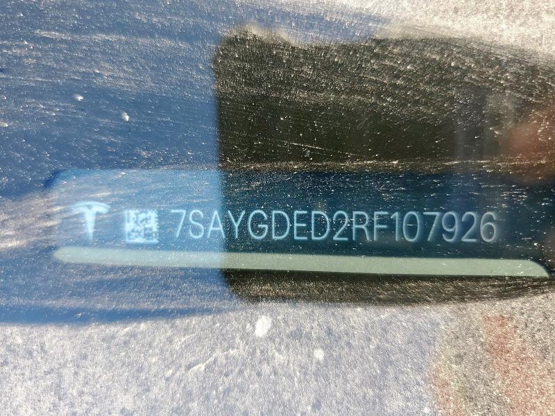 7SAYGDED2RF107926 - 2024 TESLA MODEL Y Темно-сірий фото 13