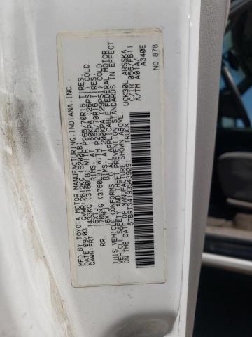 5TBRT34193S439291 - 2003 TOYOTA TUNDRA ACCESS CAB SR5 WHITE photo 12