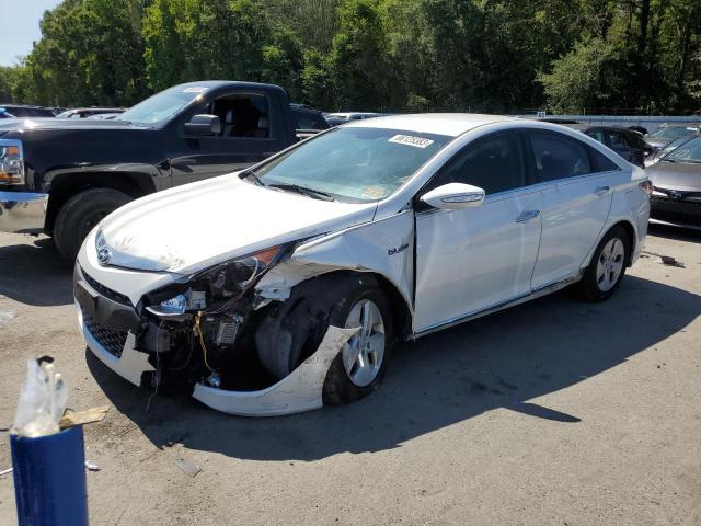 KMHEC4A4XBA009206 - 2011 HYUNDAI SONATA HYBRID WHITE photo 1