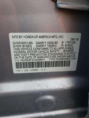 19UDE2F37JA006911 - 2018 ACURA ILX BASE WATCH PLUS SILVER photo 13