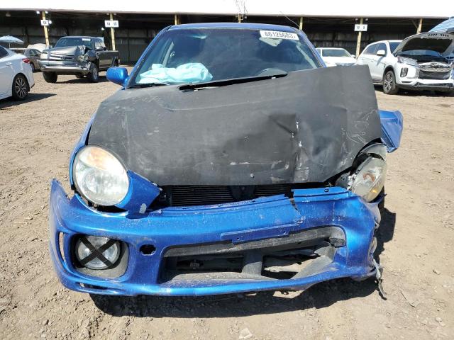 JF1GD29632G531358 - 2002 SUBARU IMPREZA WRX BLUE photo 5