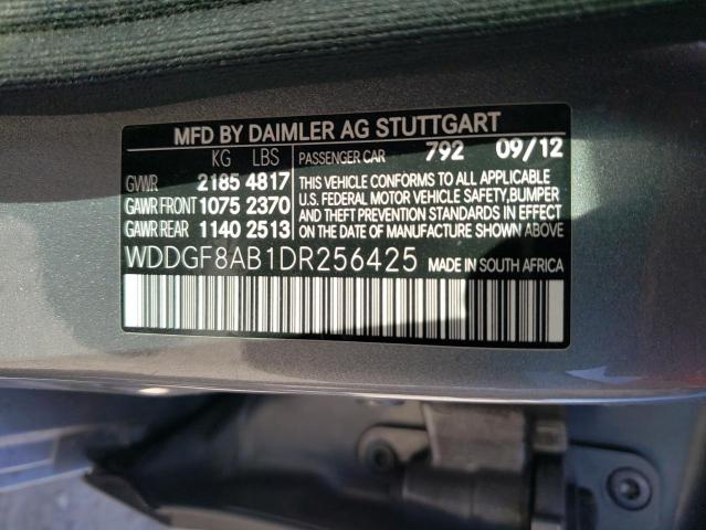 WDDGF8AB1DR256425 - 2013 MERCEDES-BENZ C 300 4MATIC GRAY photo 12