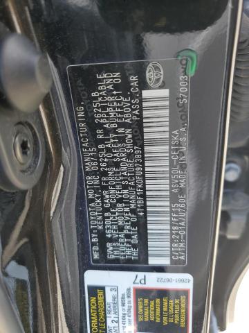 4T1BF1FK0FU973897 - 2015 TOYOTA CAMRY LE BLACK photo 12