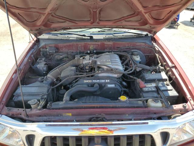 5TEGN92N13Z181160 - 2003 TOYOTA TACOMA DOUBLE CAB PRERUNNER BURGUNDY photo 11