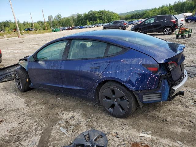 5YJ3E1EB0NF173279 - 2022 TESLA MODEL 3 BLUE photo 2