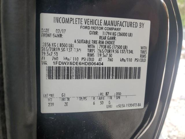 1FDWX6DE6HDB06404 - 2017 FORD F650 SUPER DUTY BLACK photo 12