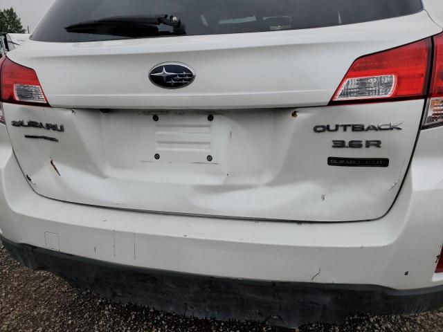 4S4BRJPC6D2207566 - 2013 SUBARU OUTBACK 3.6R LIMITED WHITE photo 9