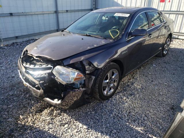 1G1ZC5EB0A4154619 - 2010 CHEVROLET MALIBU 1LT GRAY photo 2