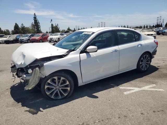 1HGCR2F50EA084776 - 2014 HONDA ACCORD SPORT WHITE photo 1