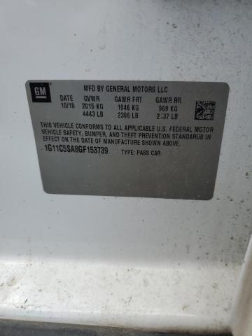 1G11C5SA8GF153739 - 2016 CHEVROLET MALIBU LIM LT 白色 照片 13