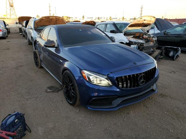 55SWF8HB7HU202259 - 2017 MERCEDES-BENZ C 63 AMG-S BLUE photo 4