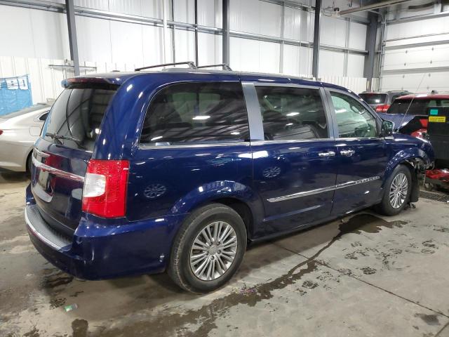 2C4RC1CG9ER277417 - 2014 CHRYSLER TOWN & COU TOURING L BLUE photo 3