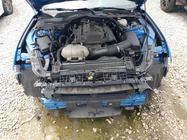 1FATP8UH9L5134512 - 2020 FORD MUSTANG BLUE photo 11