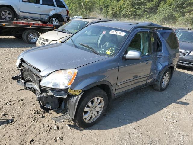 JHLRD78965C011875 - 2005 HONDA CR-V SE GRAY photo 1