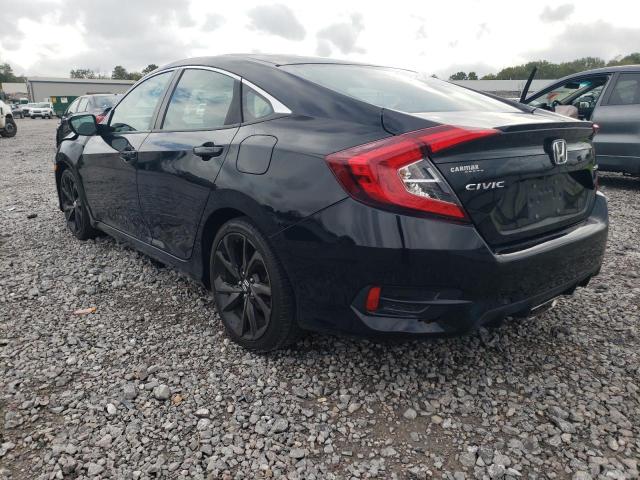 19XFC2E85KE000890 - 2019 HONDA CIVIC SPORT BLACK photo 2