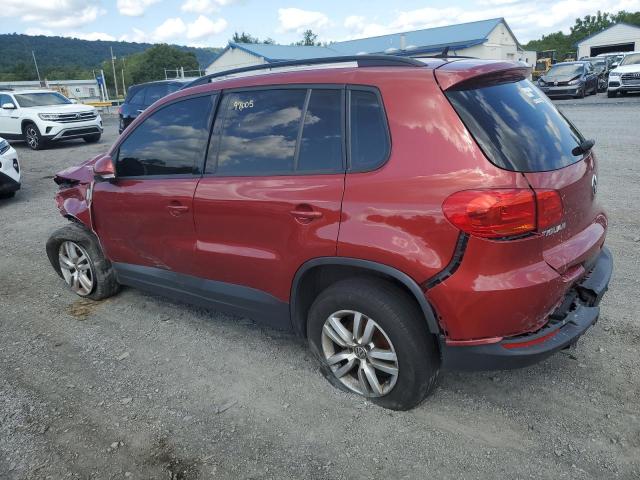 WVGBV7AX0GW041777 - 2016 VOLKSWAGEN TIGUAN S RED photo 2