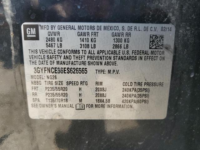 3GYFNCE36ES626565 - 2014 CADILLAC SRX PERFORMANCE COLLECTION Қара фото 13