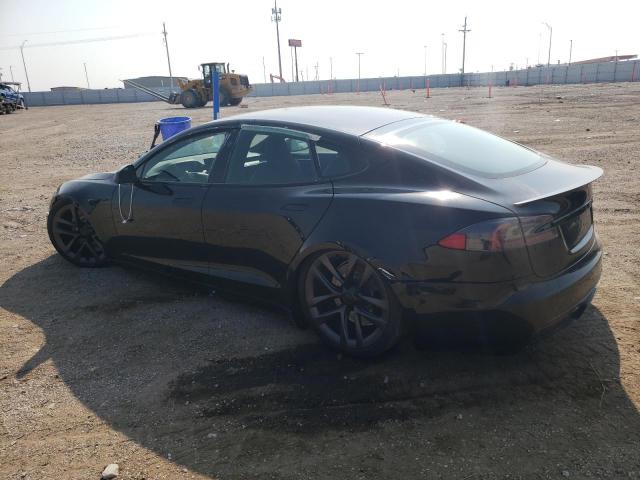 5YJSA1E60MF435679 - 2021 TESLA MODEL S BLACK photo 2