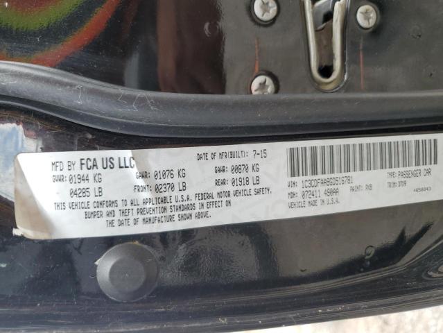 1C3CDFAA9GD516781 - 2016 DODGE DART SE 黑色 照片 12