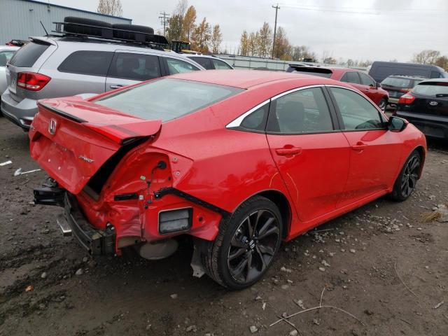 2HGFC2F85LH587744 - 2020 HONDA CIVIC SPORT 红色 照片 3