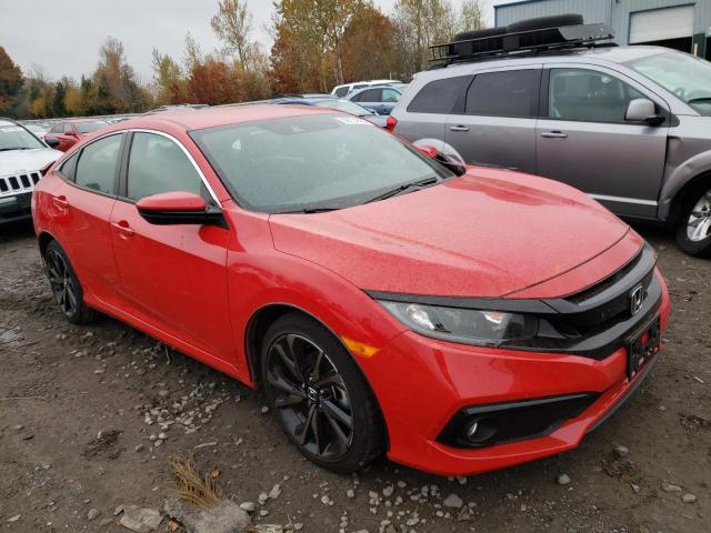 2HGFC2F85LH587744 - 2020 HONDA CIVIC SPORT 红色 照片 4