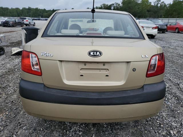 KNADE223796459152 - 2009 KIA RIO BASE GOLD photo 6