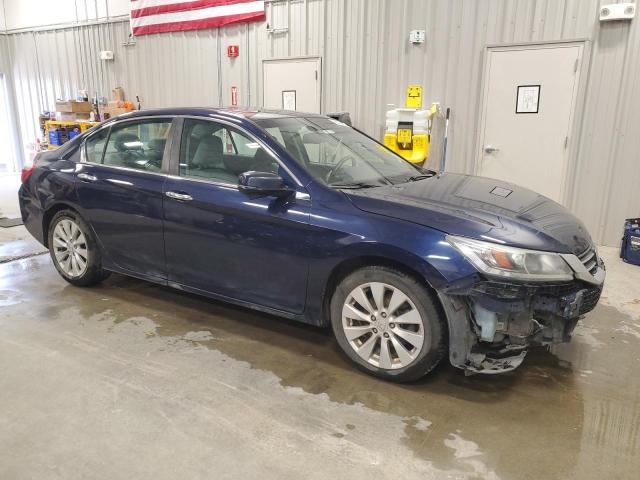 1HGCR2F82DA177338 - 2013 HONDA ACCORD EXL BLUE photo 4
