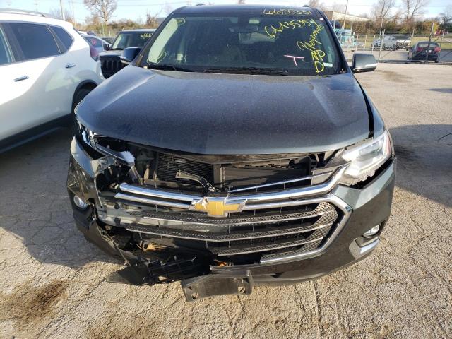 1GNERGKWXKJ232082 - 2019 CHEVROLET TRAVERSE LT BLACK photo 9