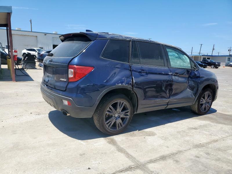 5FNYF8H59MB022893 - 2021 HONDA PASSPORT EXL Mavi foto 3