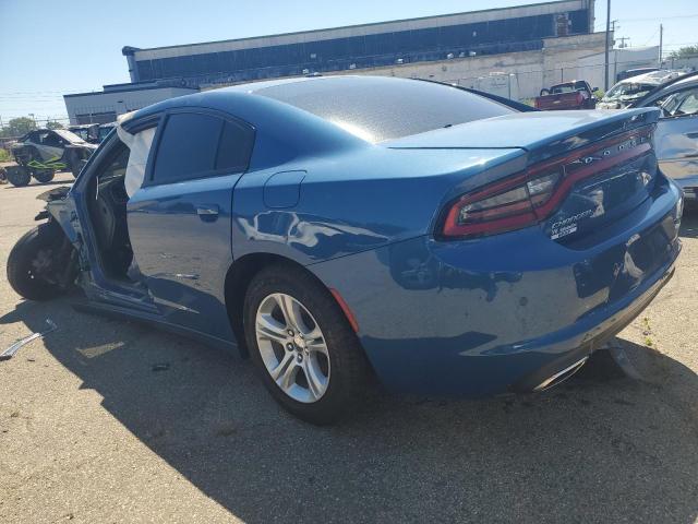 2C3CDXBG0MH632362 - 2021 DODGE CHARGER SXT BLUE photo 2