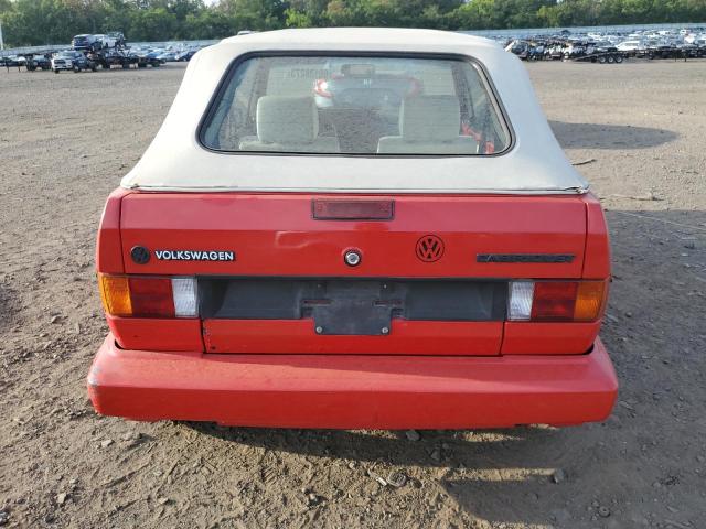 WVWCA0155KK014178 - 1989 VOLKSWAGEN CABRIOLET RED photo 6