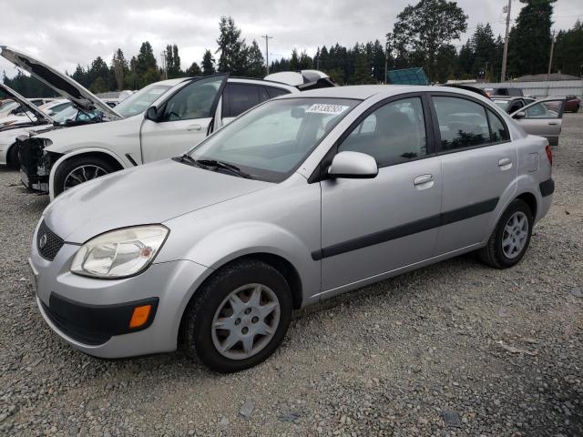 KNADE123476253424 - 2007 KIA RIO BASE SILVER photo 1