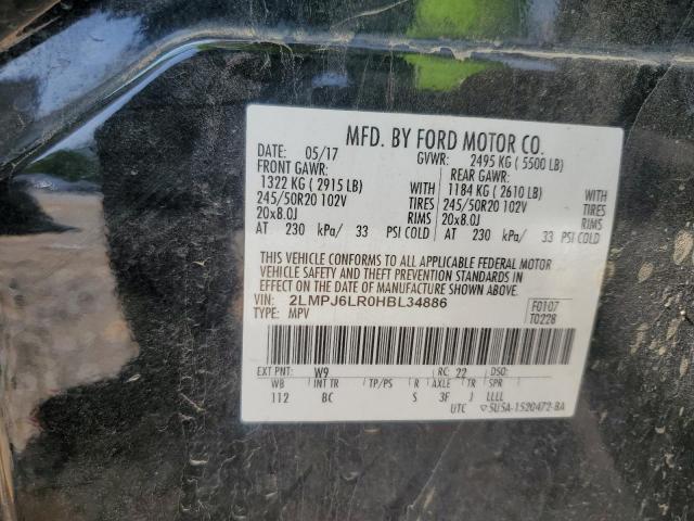 2LMPJ6LR0HBL34886 - 2017 LINCOLN MKX RESERVE BLACK photo 14