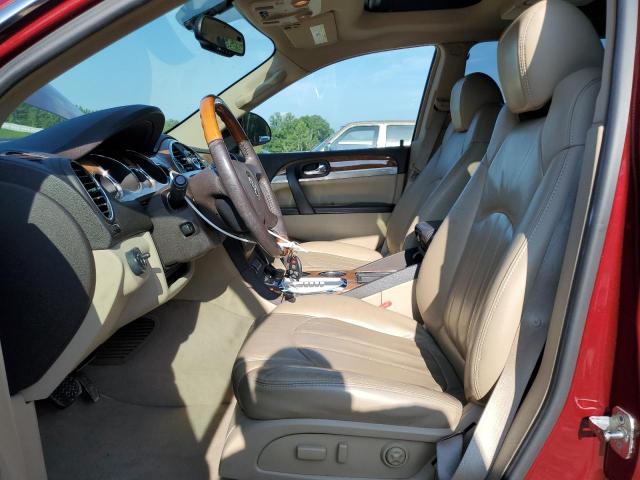 5GAER23718J221503 - 2008 BUICK ENCLAVE CXL RED photo 7
