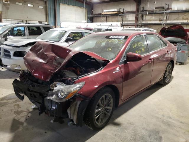 4T1BD1FK1FU176189 - 2015 TOYOTA CAMRY HYBRID RED photo 2