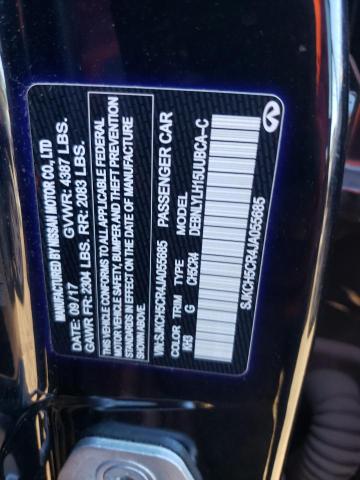 SJKCH5CR4JA055685 - 2018 INFINITI QX30 BASE أسود صورة 13