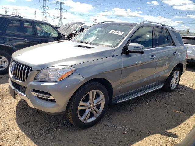 4JGDA5HB7FA528571 - 2015 MERCEDES-BENZ ML 350 4MATIC GRAY photo 1