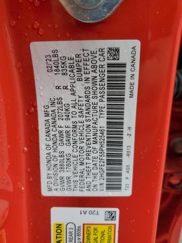 2HGFE2F55PH525461 - 2023 HONDA CIVIC SPORT Rot Foto 12