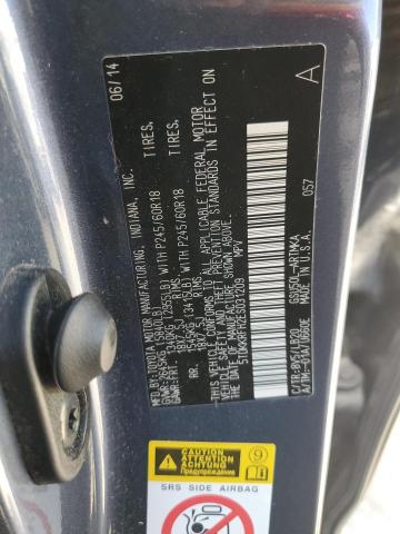 5TDKKRFH2ES031209 - 2014 TOYOTA HIGHLANDER XLE Mavi foto 13