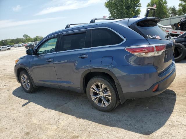 5TDKKRFH2ES031209 - 2014 TOYOTA HIGHLANDER XLE Mavi foto 2