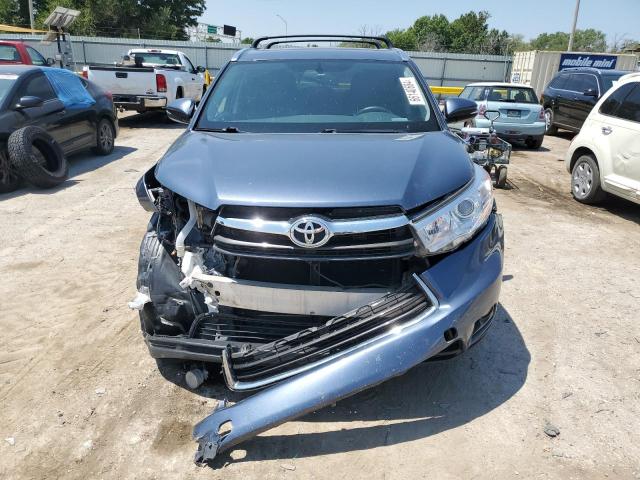 5TDKKRFH2ES031209 - 2014 TOYOTA HIGHLANDER XLE Mavi foto 5