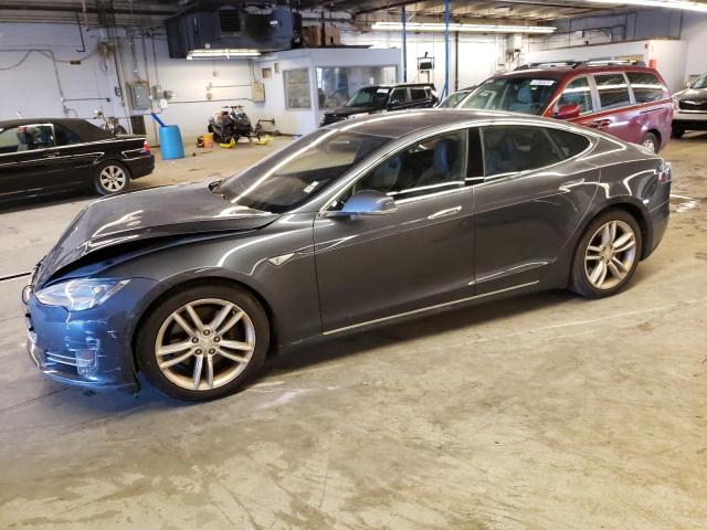 5YJSA1E29FF116362 - 2015 TESLA MODEL S Մոխրագույն լուսանկար 1