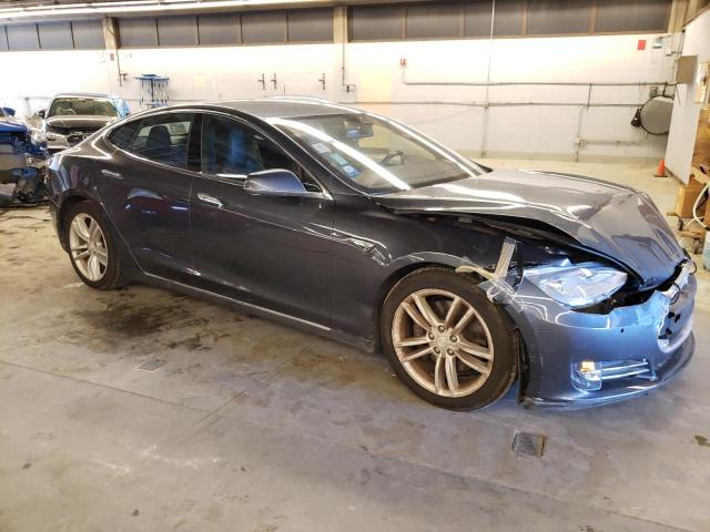 5YJSA1E29FF116362 - 2015 TESLA MODEL S Մոխրագույն լուսանկար 4