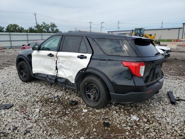 1FM5K8AW6MNA06858 - 2021 FORD EXPLORER POLICE INTERCEPTOR Czarny zdjęcie 2