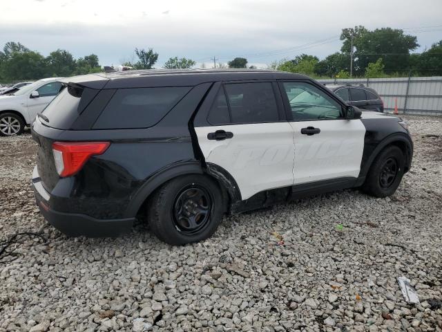 1FM5K8AW6MNA06858 - 2021 FORD EXPLORER POLICE INTERCEPTOR Czarny zdjęcie 3