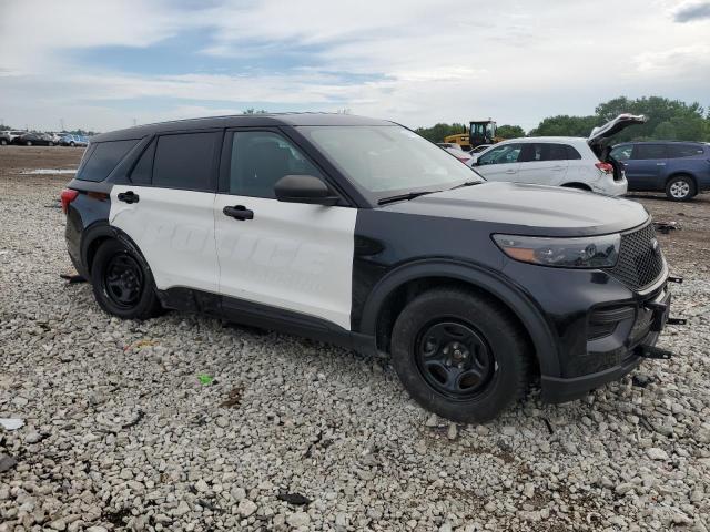 1FM5K8AW6MNA06858 - 2021 FORD EXPLORER POLICE INTERCEPTOR Czarny zdjęcie 4