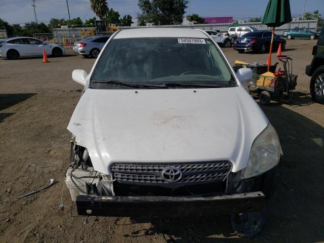 2T1KR32EX6C569235 - 2006 TOYOTA COROLLA MA XR WHITE photo 5